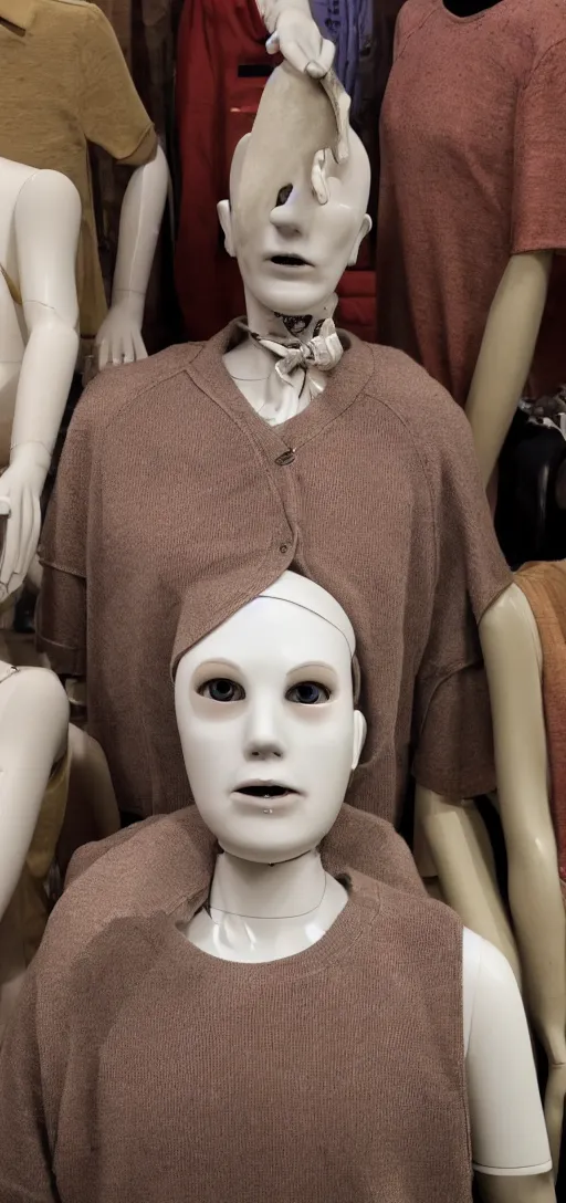 Image similar to horrifying image of a mannequin