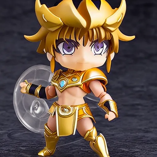 Prompt: miniature saint seiya nendoroid