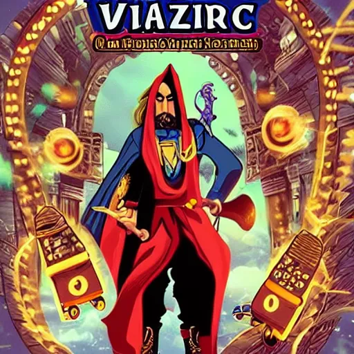 Image similar to a wizard hero character surrounded by many musical keyboards, epic, comic book cover