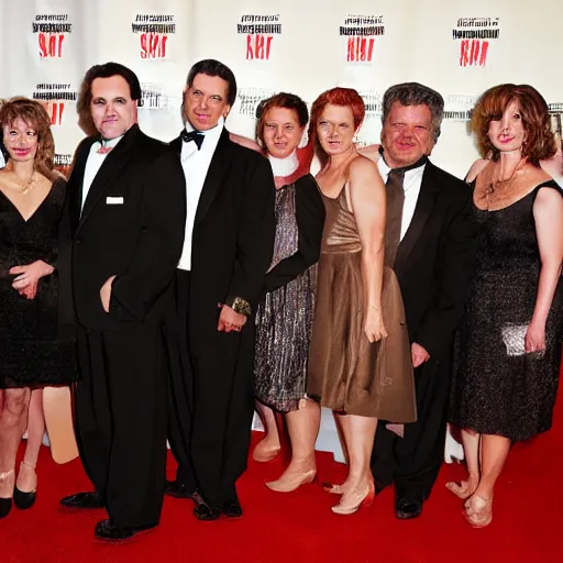 Prompt: the sopranos music opening night award - winning photography full cast curtain call