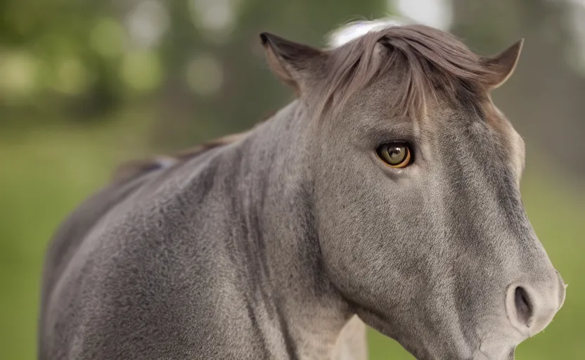 Image similar to peter. eight eyes peter looking at camera horse cat bird 5 0 mm, 8 k, odd