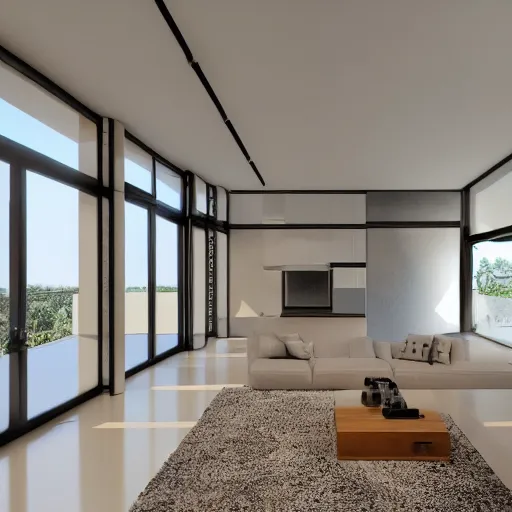 Image similar to Interior photograph of a bright modern house, 8k, ultra HD