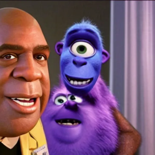 Image similar to magic johnson in monsters inc