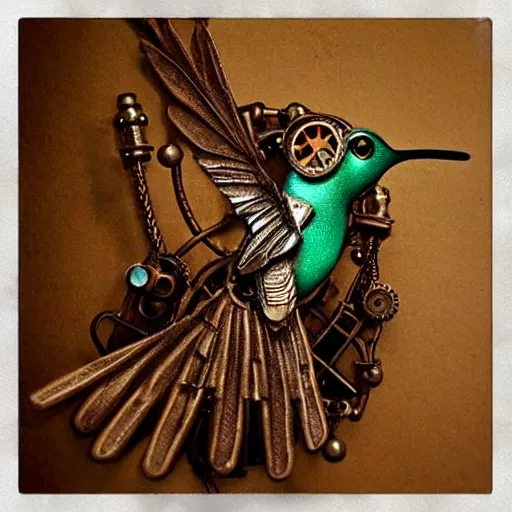 Image similar to steampunk!!! Hummingbird