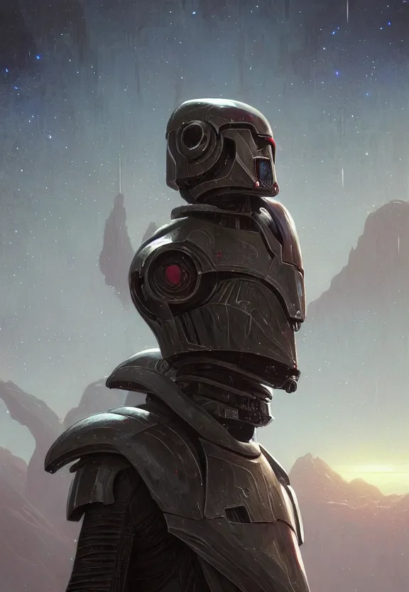 Image similar to highly detailed medium shot portrait of an unknown star wars character as a science fiction alien, in skyrim, stephen bliss, unreal engine, fantasy art by greg rutkowski, loish, rhads, ferdinand knab, makoto shinkai and lois van baarle, ilya kuvshinov, rossdraws, tom bagshaw, global illumination, radiant light, detailed and intricate environment