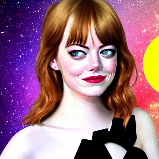 Image similar to emma stone in the style of sailor moon