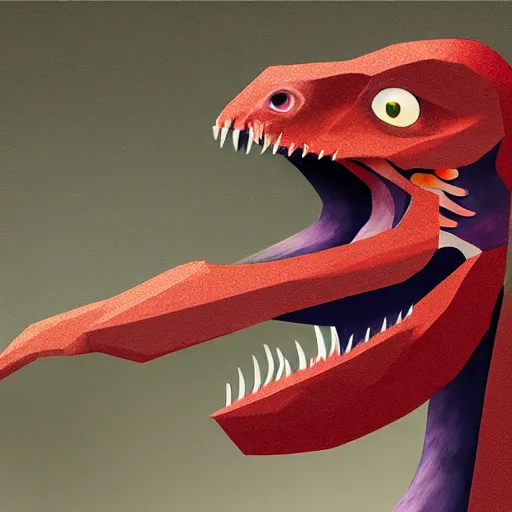 Image similar to stunning digital art of a velociraptor made of dna