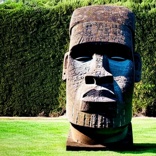 Image similar to Easter island head statue of Shaquille O'Neal