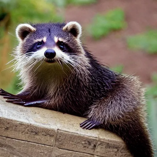 Image similar to a raccoon otter hybrid