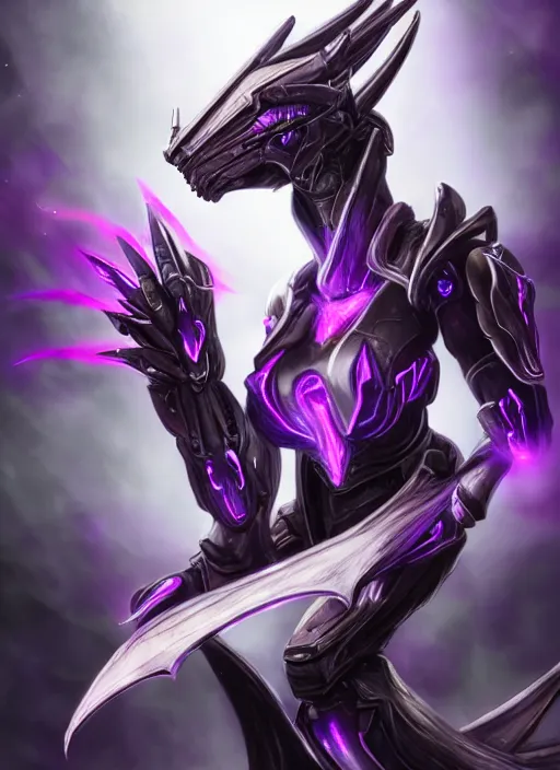 Image similar to cinematic goddess close shot, cosmic size beautiful stunning elegant hot giant robot mecha female dragon, sharp cyborg dragon head, metal ears, led glowing purple eyes, smooth fuschia skin, smooth silver armor, in space, epic proportions, macro, epic size, epic scale, furry art, dragon art, giantess art, warframe fanart, furaffinity, octane