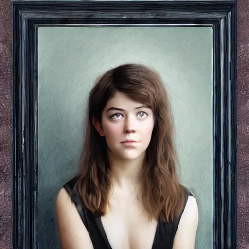 Image similar to a masterpiece portrait photo of a beautiful young woman who looks like a tiny mary elizabeth winstead, symmetrical face