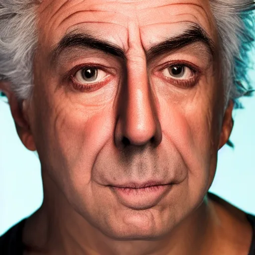 Image similar to rick sanchez closeup photograph dslr photorealistic, studio lighting, ektachrome, detailed, intricate, face detail, perfect face, fine detailes, realistic shaded, fine - face, pretty face