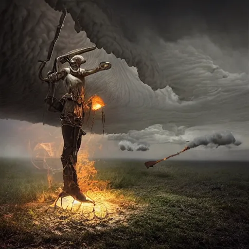 Prompt: Editorial Masterpiece extremely realistic Illusion Arcane elemental High Orders Avenging Dark Nephilim Virtues figure infused with coalesced fantasy crystalline Magical fire by Erik Johansson, perfect crisp light