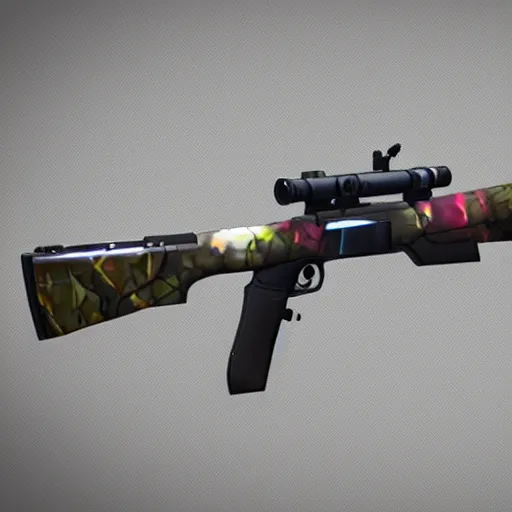 Prompt: Concept art of skin AWP in Counter-Strike Global Offensive, 3D rendering, unreal engine,