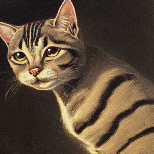 Prompt: a portrait image of a cat 1 4 7 1 6