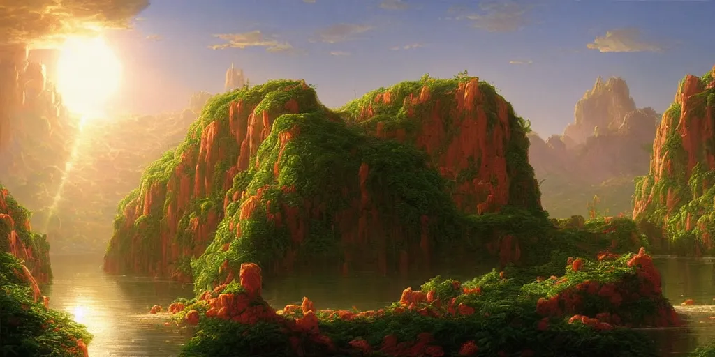 Image similar to very detailed and perfectly readable fine and soft relevant out of lines soft edges painting by beautiful walt disney animation films of the late 1 9 9 0 s and thomas cole in hd, we see a futuristic punk solar city, nice lighting, perfect readability