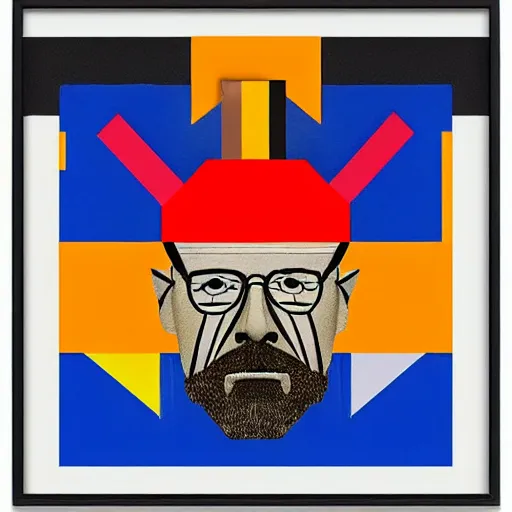 Image similar to Geometrical suprematist art of Walter White, by El Lissitzky