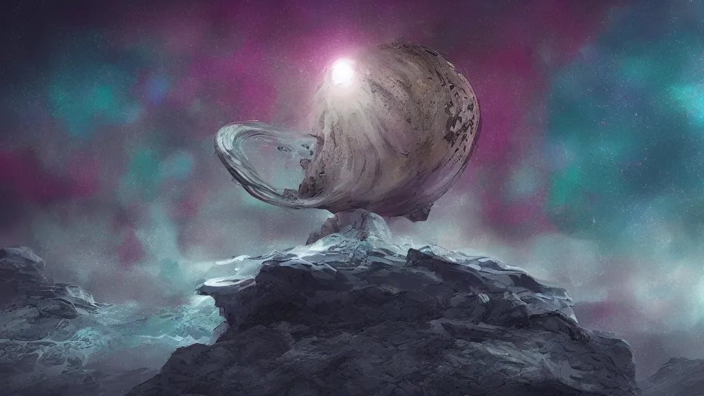 Prompt: dream of another planet, digital art