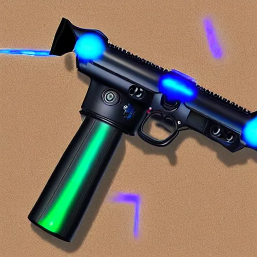 Prompt: razer rgb gun