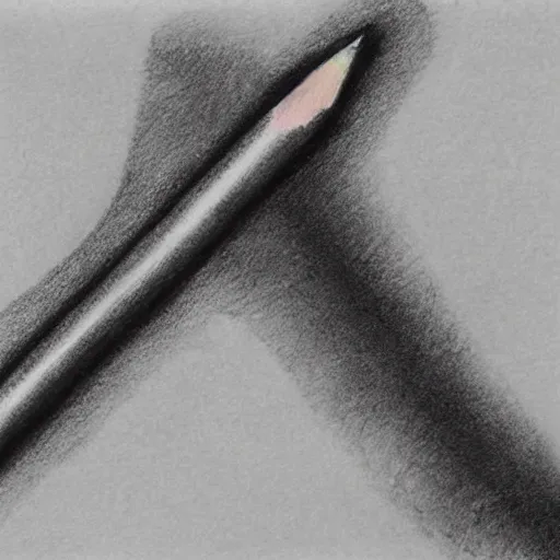 Prompt: pencil drawing of a crayon