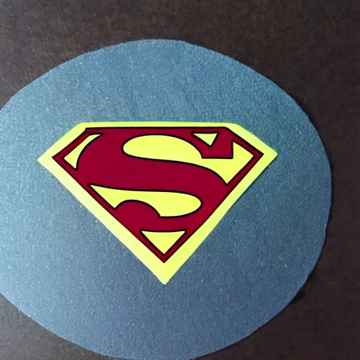 Image similar to die cut sticker, luffy is superman, splatter paint on paper