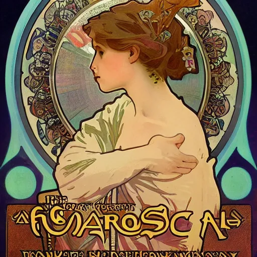 Image similar to painting of alphonse mucha by alphonse mucha, highly detailed, 8k, cinematic,