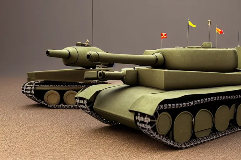 Prompt: product photo of life sized toy military tank made by fisher price, colorful plastic, high quality, intricate detail, realistic textures, octane render, unreal engine 5, hyperrealism