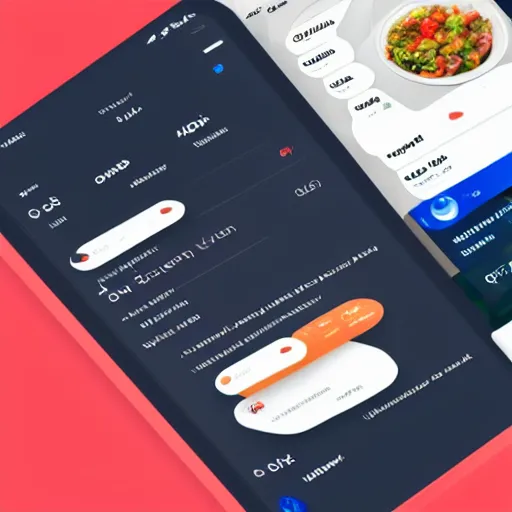 Prompt: Extremely detailed layout of home screen of a food delivery app, made by professional product designer, figma mockup, award winning design, final version