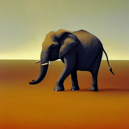 Prompt: professional painting of an elephant in the style Agnes Lawrence Pelton, smooth, sharp focus, illustration, intricate, stormy weather, extremely detailed masterpiece,