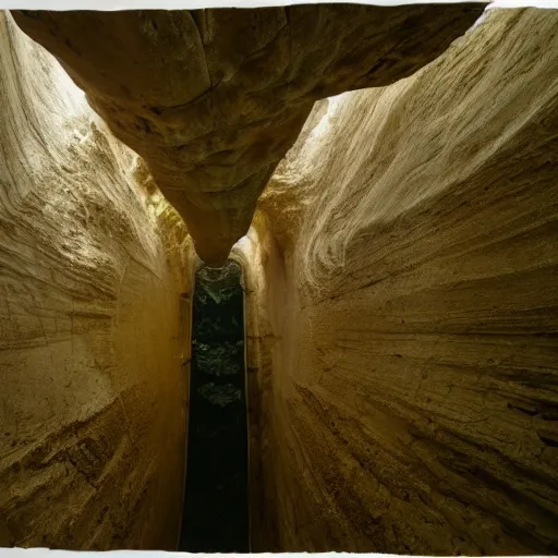 Image similar to cavernous lungs interior journey, dripping water