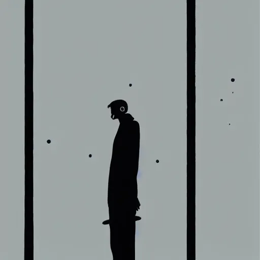 Image similar to a couple of people that are standing in the dark by emiliano ponzi, james gilleard, george ault, david hockney, atey ghailan, albert namatjira, marius borgeaud, minimalist, bauhaus, retrofuturism, postminimalism, concept art, matte background, matte drawing, magical realism, space art, generative art