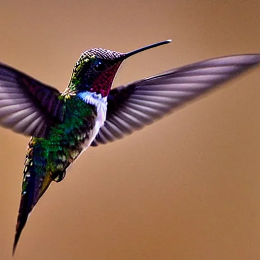 Prompt: “hummingbird on a mountain performing a dance”