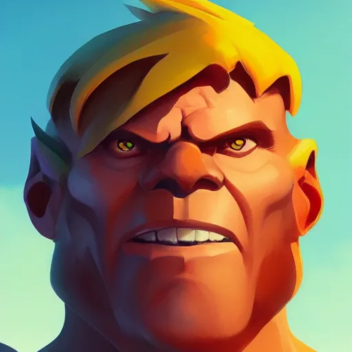 Image similar to face icon stylized minimalist he - man and the masters of the universe, loftis, cory behance hd by jesper ejsing, by rhads, makoto shinkai and lois van baarle, ilya kuvshinov, rossdraws global illumination