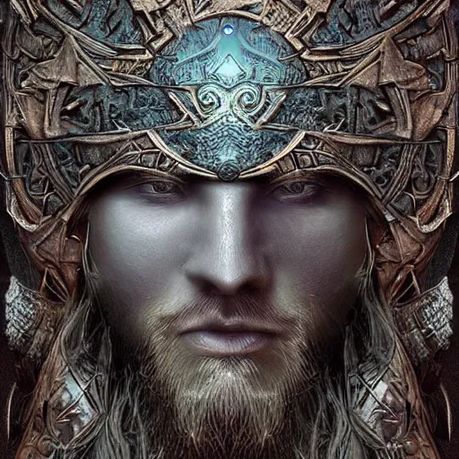 Image similar to fantasy art hyper realistic ai created interesting bizarre subconscious of vikings with fractal vignette edge fantastic art award winning best ultra detailed magnificent