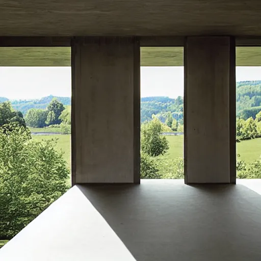 Image similar to a house by the river rhein in mumpf designed by peter zumthor