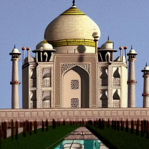 Image similar to cheese a reconstruction of the cheese taj mahal made ot of different cheeses, cheese