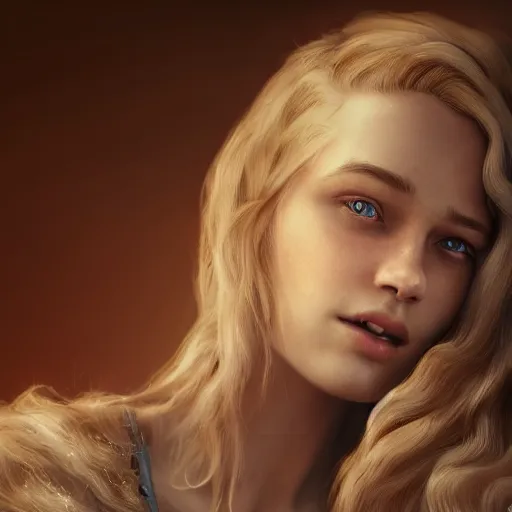 Prompt: close up of beautiful scandinavian female happy hugging xbox one s in bed, stunning eyes, long blonde hair, disney pixar weta, hi - fructose, decadent highly - detailed digital painting, golden ratio, octane render, artstation, cinematic composition, smooth, sharp focus