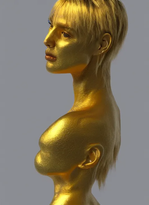 Image similar to absolute horror, extremely realistic and highly detailed, soft light, gold ratio