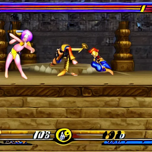 Image similar to Cleopatra in Super Smash Bros Melee, gameplay screenshot