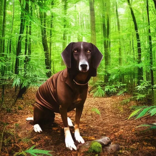 Image similar to a very high Snoop dog in his natural habitat of a marijuana forest, award winning nature photography