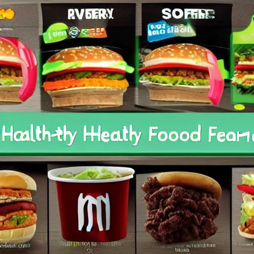 Image similar to healthy mcdonalds food