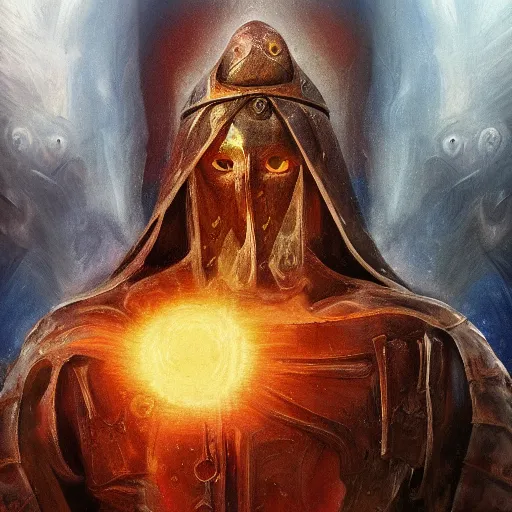 Image similar to the judger of souls in heavy armor, artstation hall of fame gallery, editors choice, #1 digital painting of all time, most beautiful image ever created, emotionally evocative, greatest art ever made, lifetime achievement magnum opus masterpiece, the most amazing breathtaking image with the deepest message ever painted, a thing of beauty beyond imagination or words