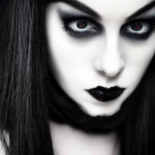 Image similar to pale goth beauty, cinematic lighting, various refining methods, micro macro autofocus, ultra definition, award winning photo