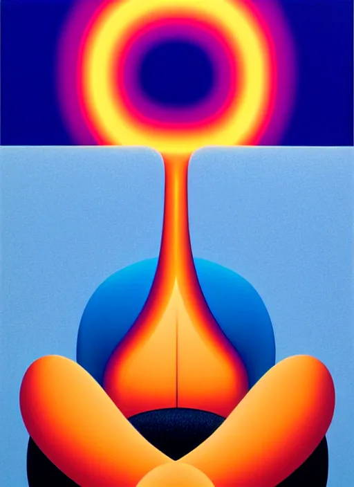 Image similar to meditation by shusei nagaoka, kaws, david rudnick, airbrush on canvas, pastell colours, cell shaded, 8 k