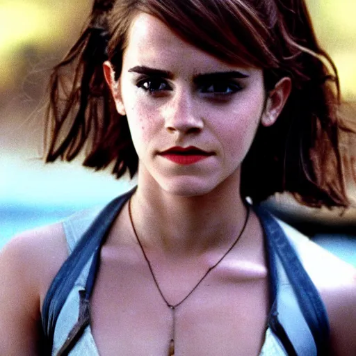 Image similar to still of emma watson in late 1 9 9 0 s terminator tv show