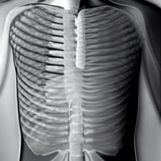 Image similar to x-ray of the Marlboro Man revealing stage 5 lung cancer