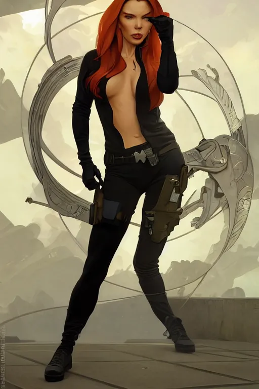 Prompt: gta kim possible as aeon flux profile picture by greg rutkowski, dynamic pose, intricate, futuristic, fantasy, elegant, by stanley artgerm lau, greg rutkowski, thomas kindkade, alphonse mucha, loish, norman rockwell, fantasy lut, asymmetric, long hair, retro computer graphics, video game, fluid lines,