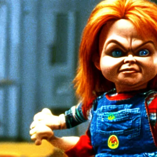 Prompt: Chucky from the movie Child's Play