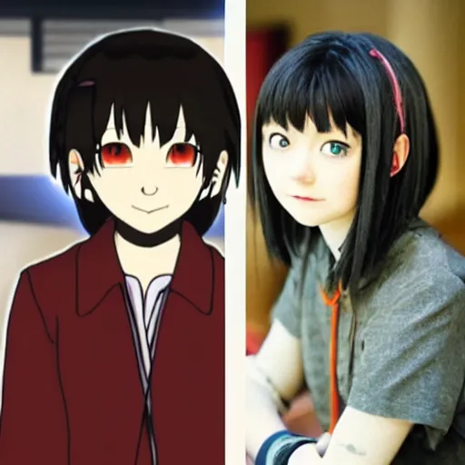 Image similar to lain iwakura in real life