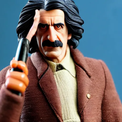 Image similar to frank zappa hot toys action figure promo shots 4 k photography